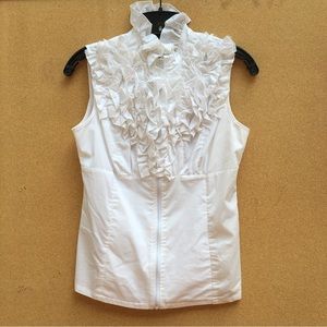 Vintage cotton top with ruffles (2)